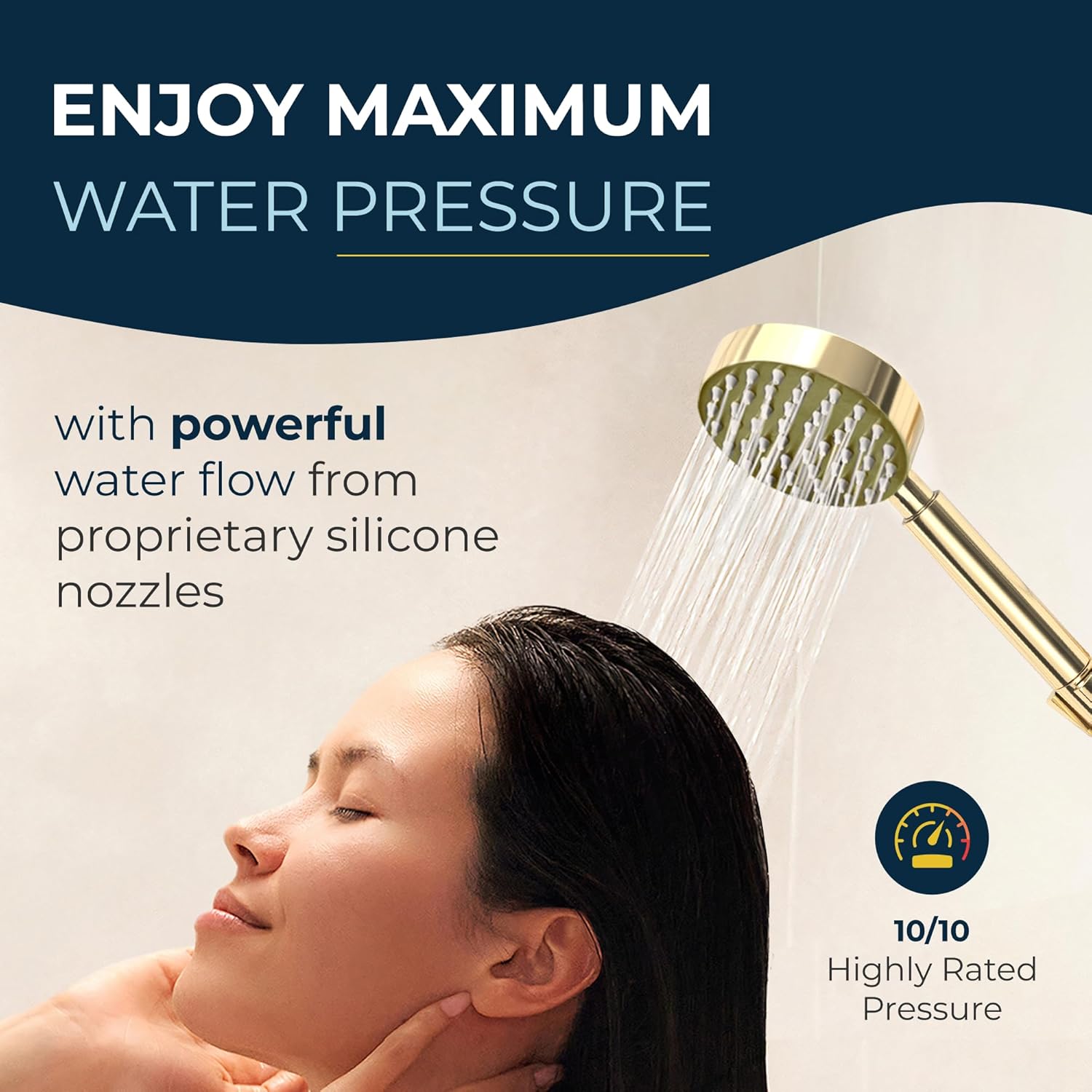 HammerHead Showers? Solid Metal LOW FLOW Handheld Shower Head with Hose and Brass Holder – OIL RUBBED BRONZE ?C Water Saving 1.75 GPM Detachable Shower Head – Adjustable Shower Wand Bracket & 6ft Hose - Image 38