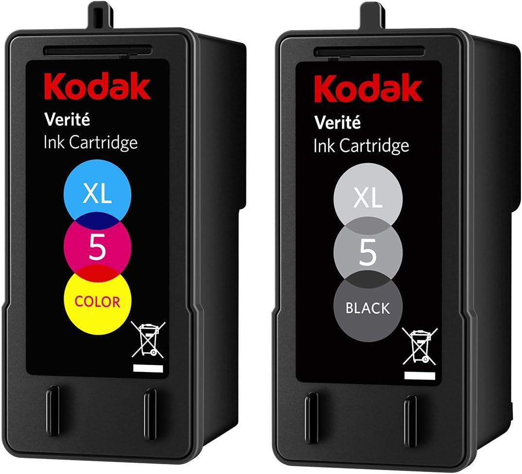 Kodak Verite 5 Replacement Inks (AL11CA) XL Black and Color Ink Jet Cartridge Bundle Compatible with All Kodak Verite Printers - Image 2